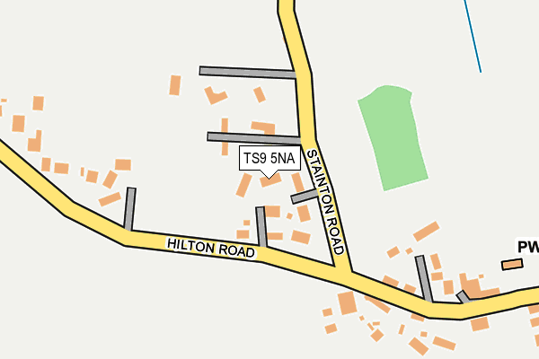 TS9 5NA map - OS OpenMap – Local (Ordnance Survey)