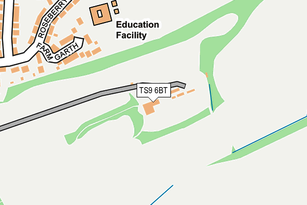 TS9 6BT map - OS OpenMap – Local (Ordnance Survey)
