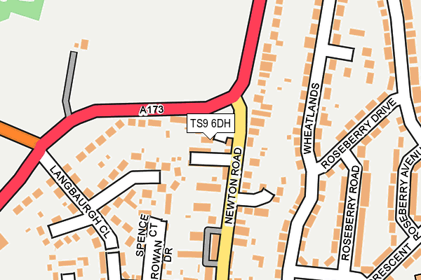 TS9 6DH map - OS OpenMap – Local (Ordnance Survey)