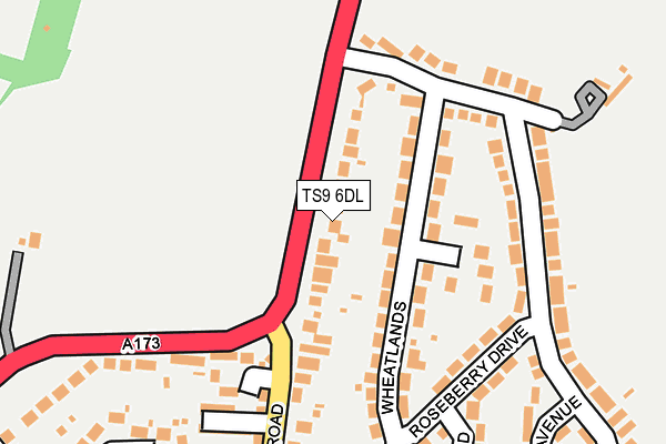 TS9 6DL map - OS OpenMap – Local (Ordnance Survey)