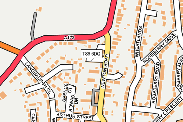 TS9 6DQ map - OS OpenMap – Local (Ordnance Survey)