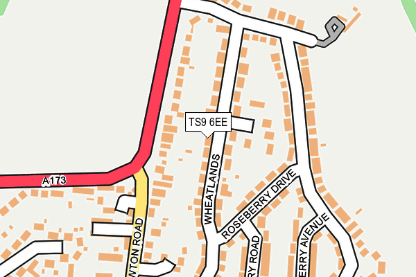 TS9 6EE map - OS OpenMap – Local (Ordnance Survey)