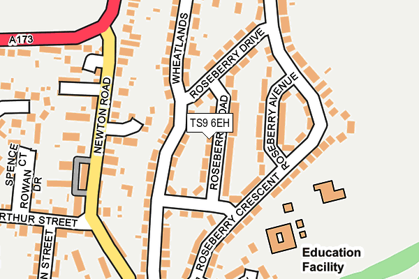 TS9 6EH map - OS OpenMap – Local (Ordnance Survey)