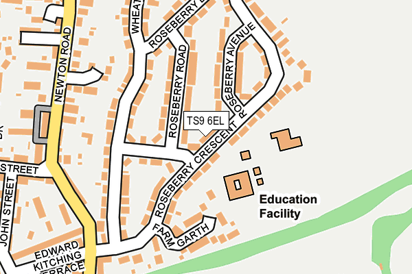 TS9 6EL map - OS OpenMap – Local (Ordnance Survey)