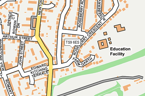 Map of LJ PROPERTIES NE LTD at local scale