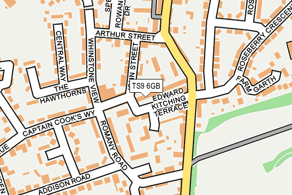 TS9 6GB map - OS OpenMap – Local (Ordnance Survey)