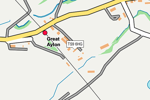 TS9 6HG map - OS OpenMap – Local (Ordnance Survey)