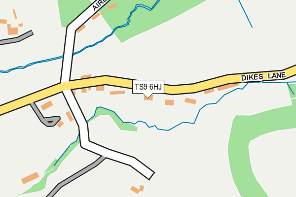 TS9 6HJ map - OS OpenMap – Local (Ordnance Survey)