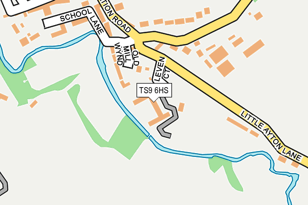 TS9 6HS map - OS OpenMap – Local (Ordnance Survey)