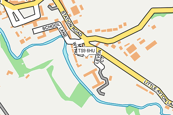 TS9 6HU map - OS OpenMap – Local (Ordnance Survey)