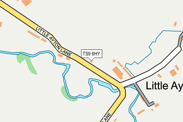 TS9 6HY map - OS OpenMap – Local (Ordnance Survey)