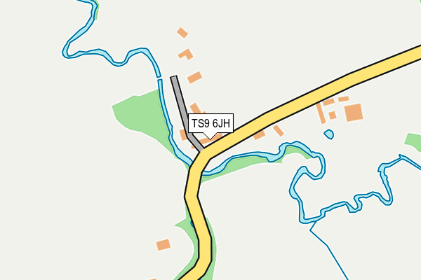 TS9 6JH map - OS OpenMap – Local (Ordnance Survey)