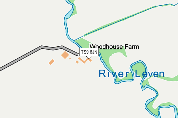 TS9 6JN map - OS OpenMap – Local (Ordnance Survey)