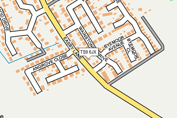 TS9 6JX map - OS OpenMap – Local (Ordnance Survey)