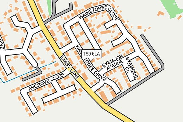 TS9 6LA map - OS OpenMap – Local (Ordnance Survey)