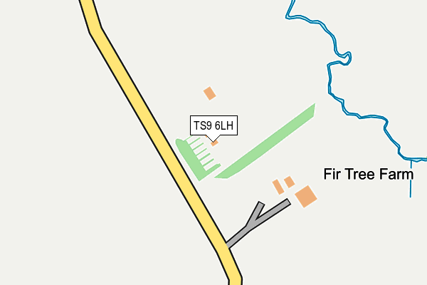TS9 6LH map - OS OpenMap – Local (Ordnance Survey)