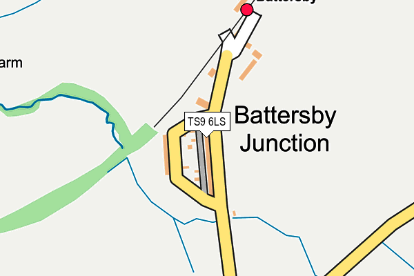 TS9 6LS map - OS OpenMap – Local (Ordnance Survey)