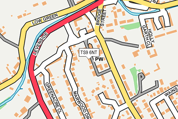TS9 6NT map - OS OpenMap – Local (Ordnance Survey)