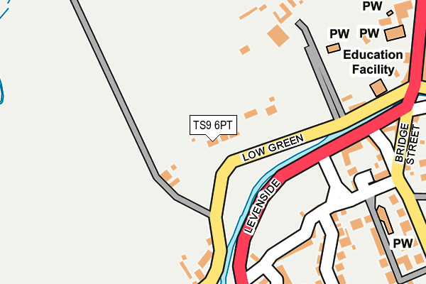 TS9 6PT map - OS OpenMap – Local (Ordnance Survey)