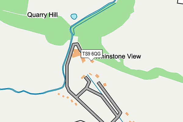 TS9 6QG map - OS OpenMap – Local (Ordnance Survey)