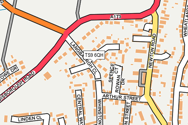 TS9 6QH map - OS OpenMap – Local (Ordnance Survey)