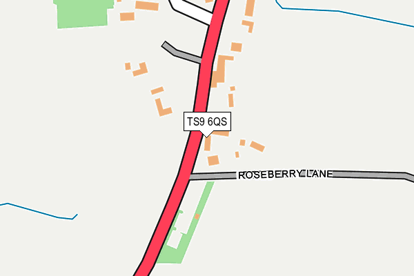 TS9 6QS map - OS OpenMap – Local (Ordnance Survey)