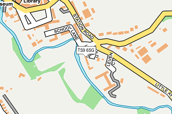 TS9 6SG map - OS OpenMap – Local (Ordnance Survey)