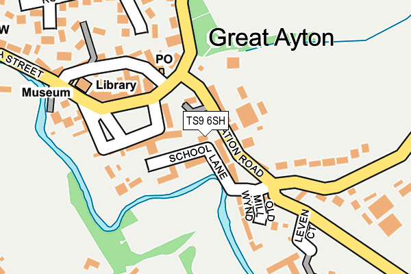 TS9 6SH map - OS OpenMap – Local (Ordnance Survey)