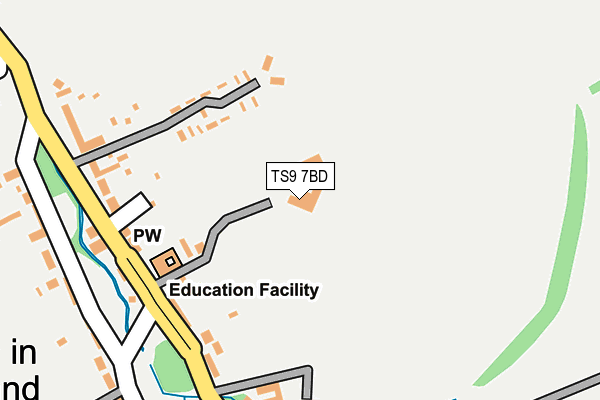 TS9 7BD map - OS OpenMap – Local (Ordnance Survey)
