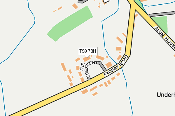 TS9 7BH map - OS OpenMap – Local (Ordnance Survey)