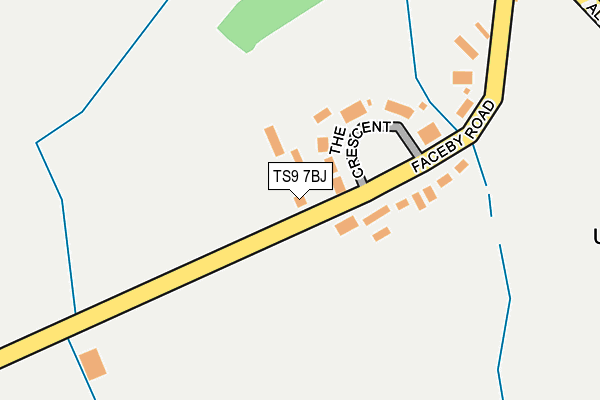 TS9 7BJ map - OS OpenMap – Local (Ordnance Survey)