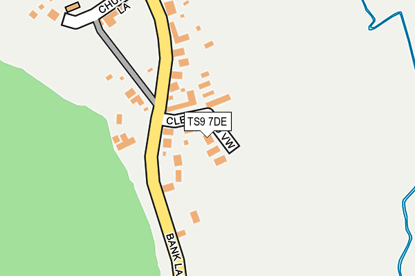 TS9 7DE map - OS OpenMap – Local (Ordnance Survey)