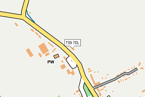 TS9 7DL map - OS OpenMap – Local (Ordnance Survey)