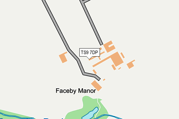 TS9 7DP map - OS OpenMap – Local (Ordnance Survey)