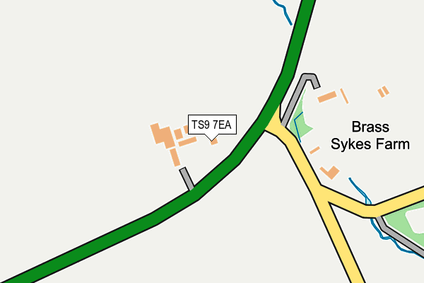 TS9 7EA map - OS OpenMap – Local (Ordnance Survey)