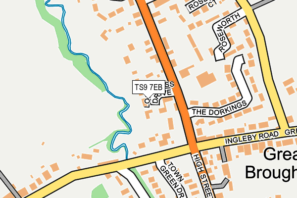 TS9 7EB map - OS OpenMap – Local (Ordnance Survey)