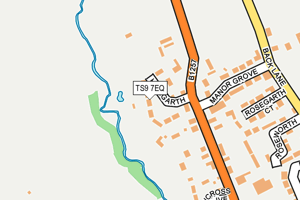 TS9 7EQ map - OS OpenMap – Local (Ordnance Survey)