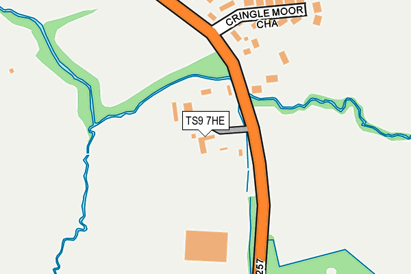 TS9 7HE map - OS OpenMap – Local (Ordnance Survey)