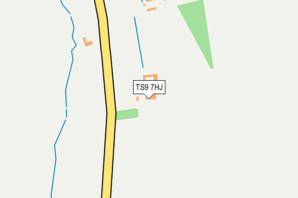 TS9 7HJ map - OS OpenMap – Local (Ordnance Survey)