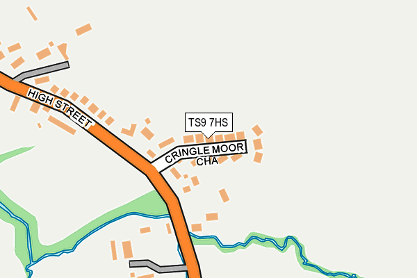 TS9 7HS map - OS OpenMap – Local (Ordnance Survey)