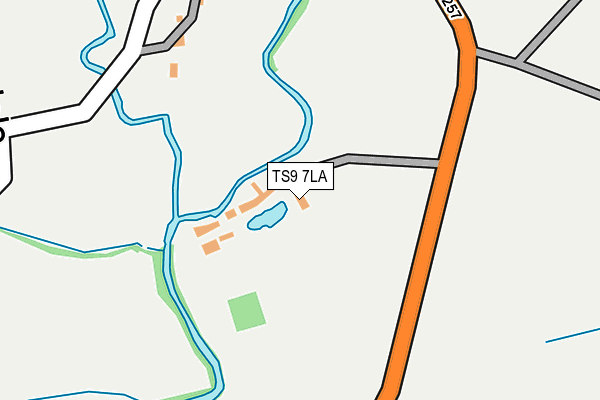 TS9 7LA map - OS OpenMap – Local (Ordnance Survey)