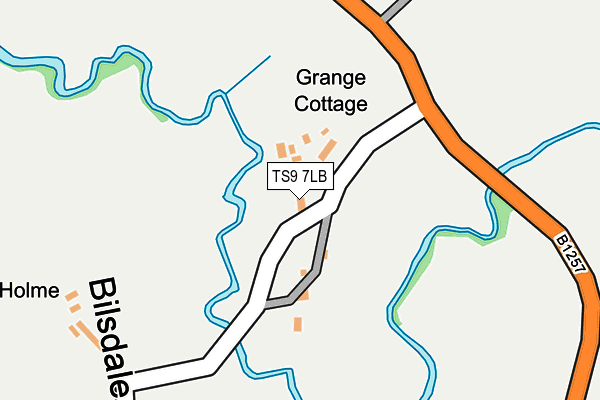 TS9 7LB map - OS OpenMap – Local (Ordnance Survey)