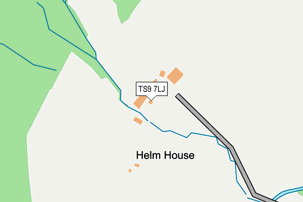 TS9 7LJ map - OS OpenMap – Local (Ordnance Survey)