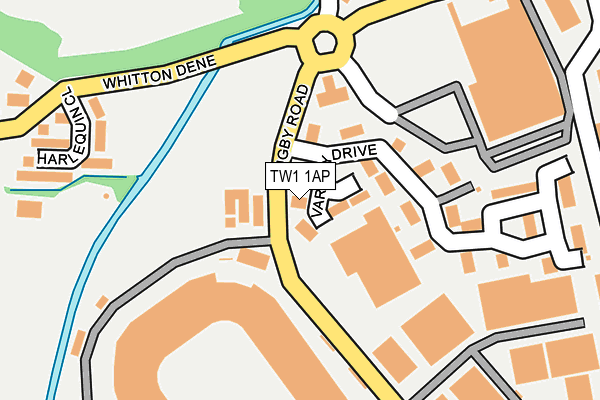 TW1 1AP map - OS OpenMap – Local (Ordnance Survey)