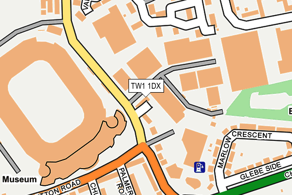 TW1 1DX map - OS OpenMap – Local (Ordnance Survey)