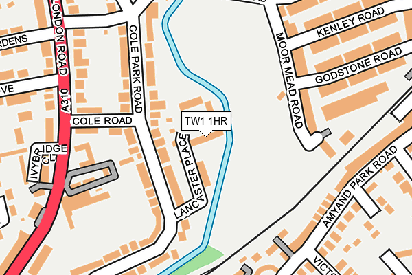 TW1 1HR map - OS OpenMap – Local (Ordnance Survey)
