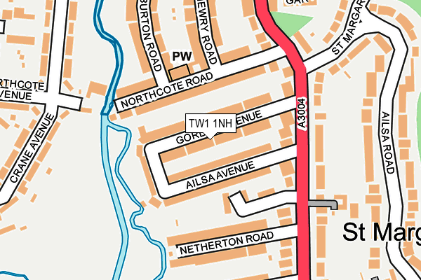 TW1 1NH map - OS OpenMap – Local (Ordnance Survey)