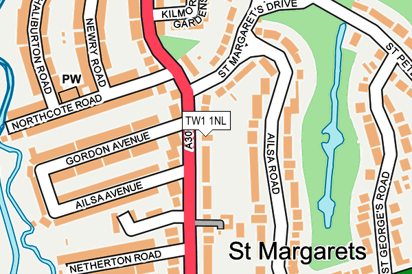 TW1 1NL map - OS OpenMap – Local (Ordnance Survey)
