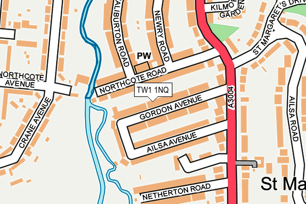 TW1 1NQ map - OS OpenMap – Local (Ordnance Survey)