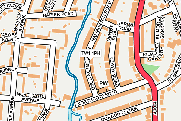 TW1 1PH map - OS OpenMap – Local (Ordnance Survey)
